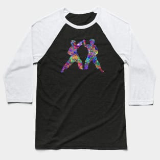 Taekwondo kids watercolor art Baseball T-Shirt